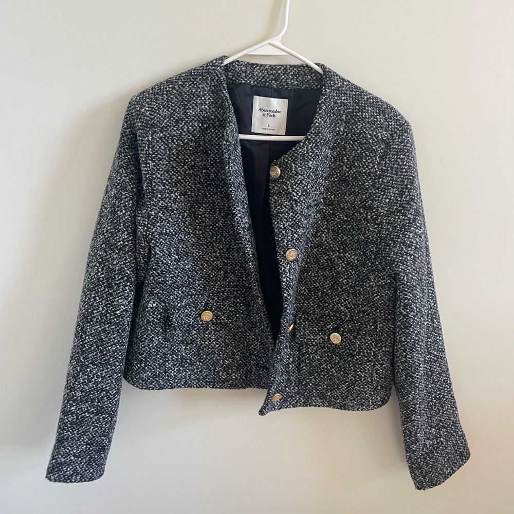 Women's Black Tweed Jacket